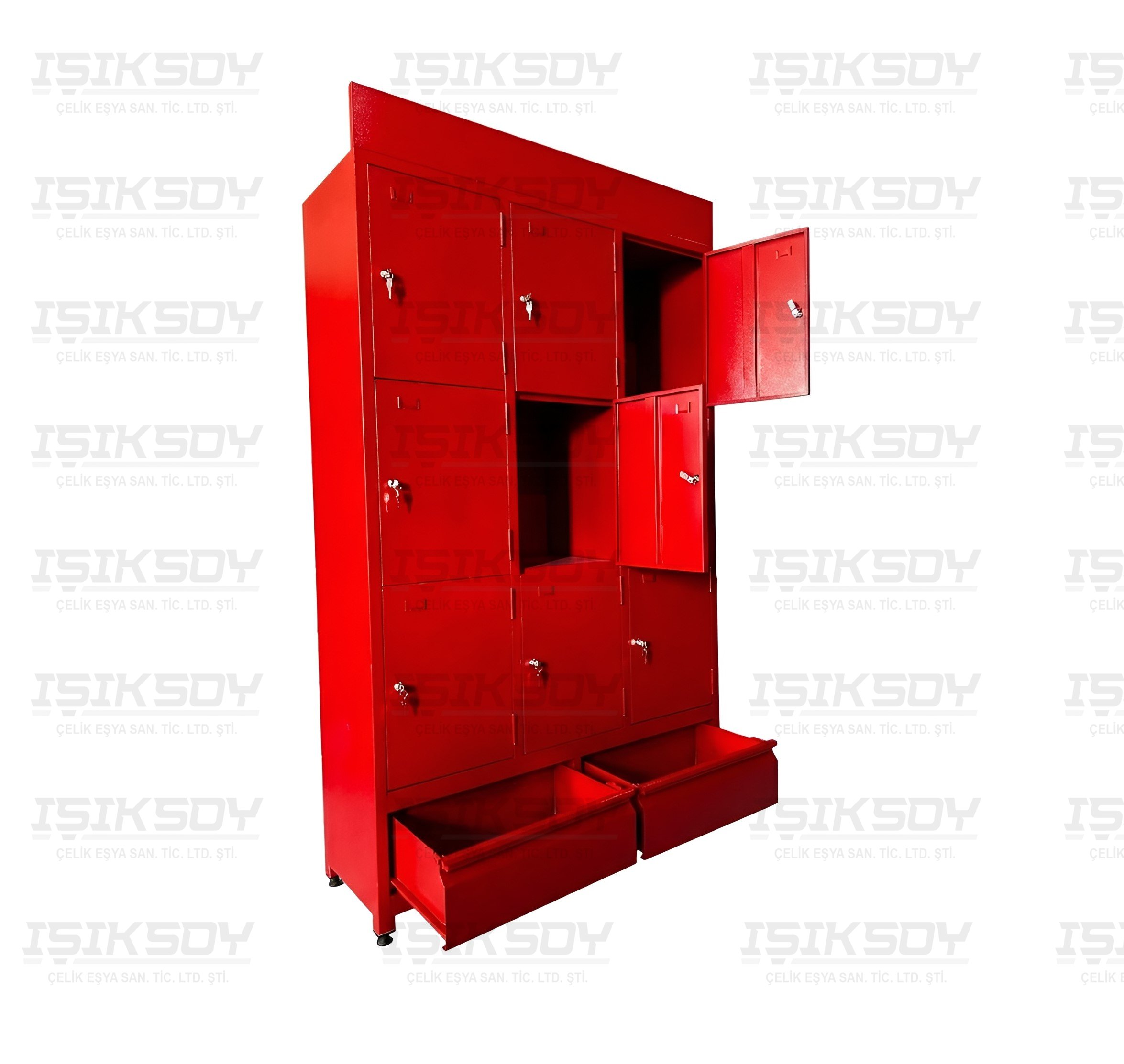 9 Gözlü Çekmeceli Özel Emanet Dolabı