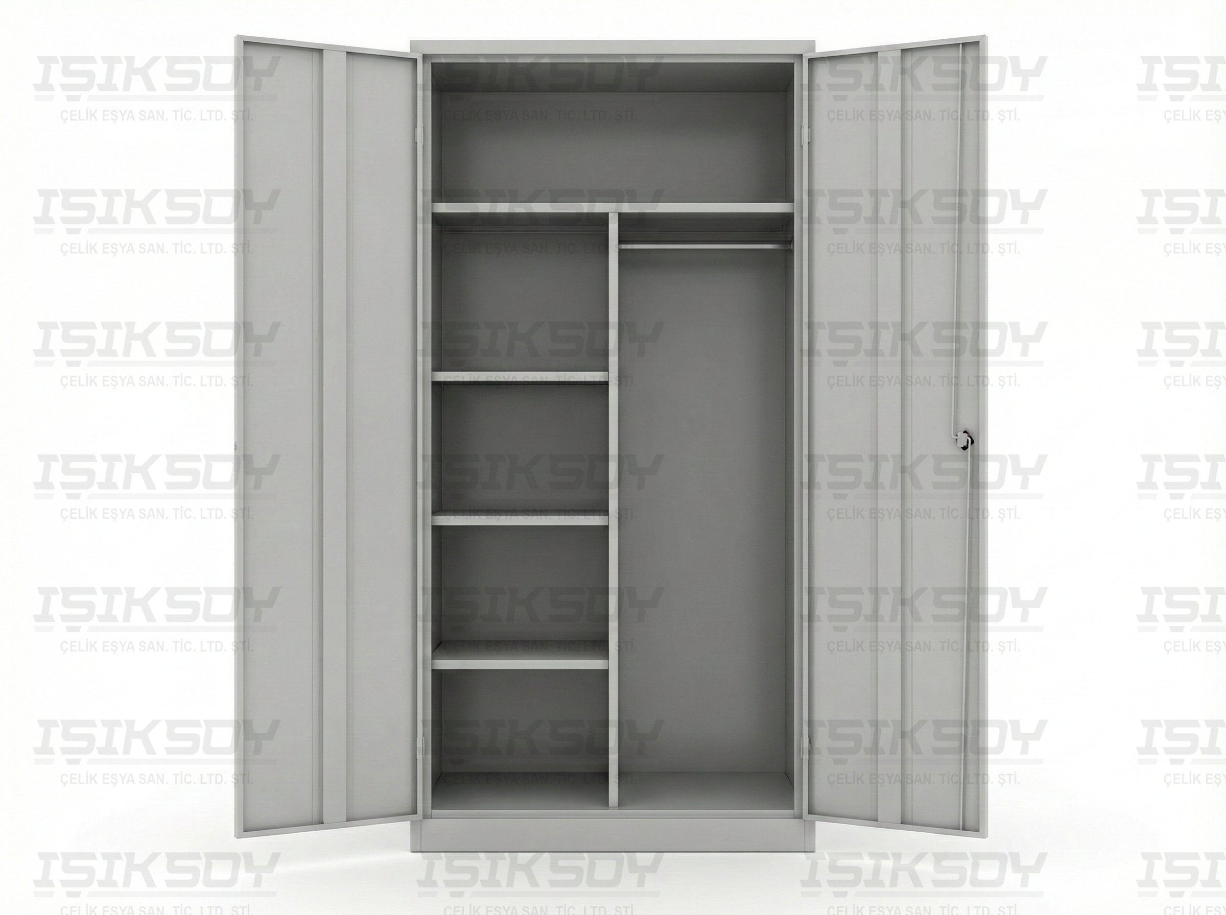 Saç Kapaklı Temizlik Dolabı